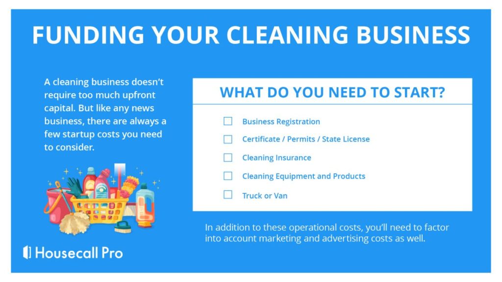 How to start your cleaning business funding checklist