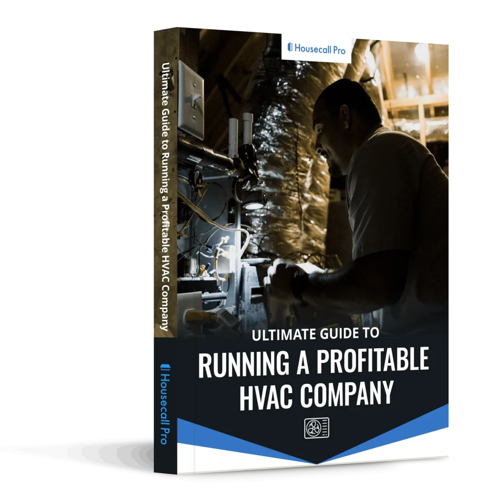 Ultimate guide to Running a Profitable HVAC Company ebook mock up