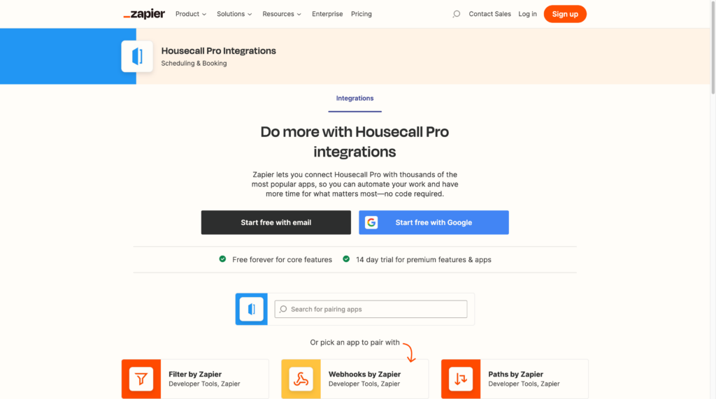 Zapier + Housecall Pro integrations