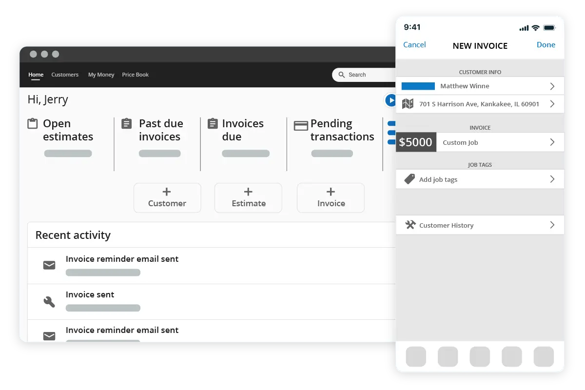 Invoicing software from Housecall Pro