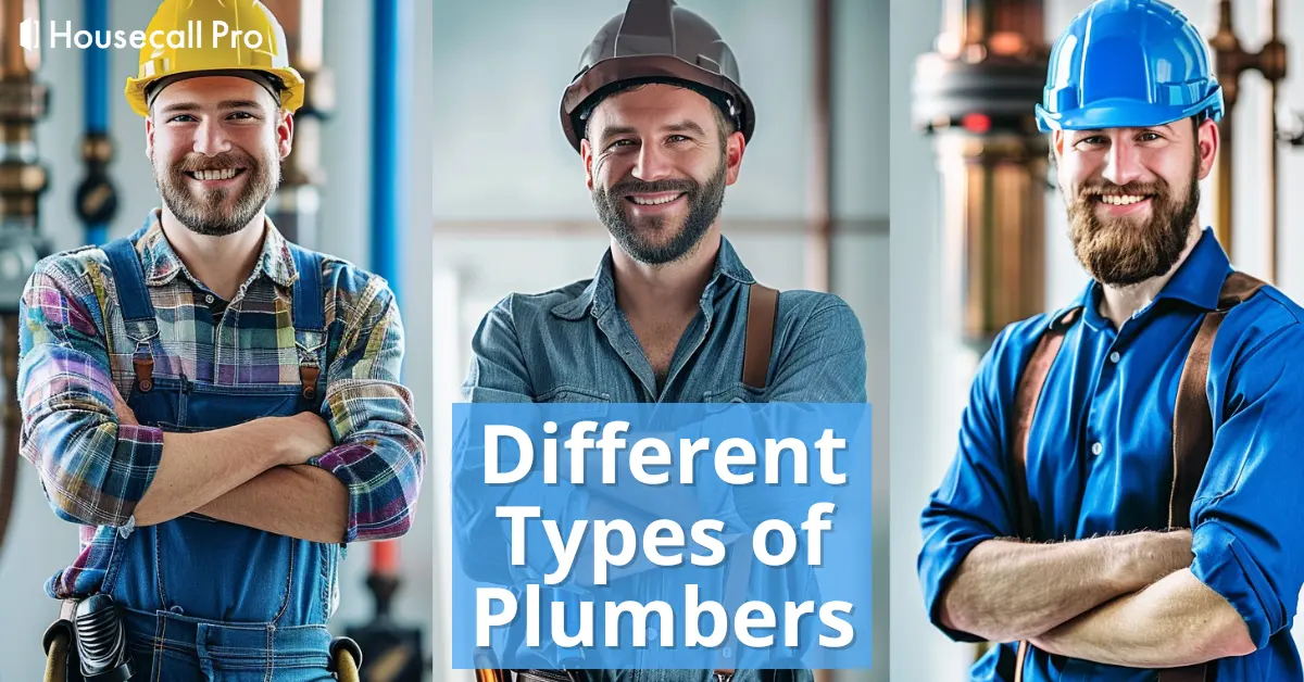 Types of Plumbers blog banner