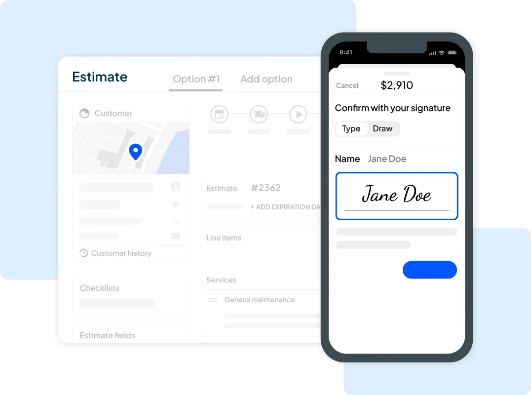 Handyman service estimating & pricing software from Housecall Pro