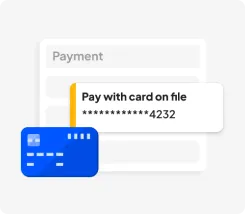 Credit card on file feature from Housecall Pro